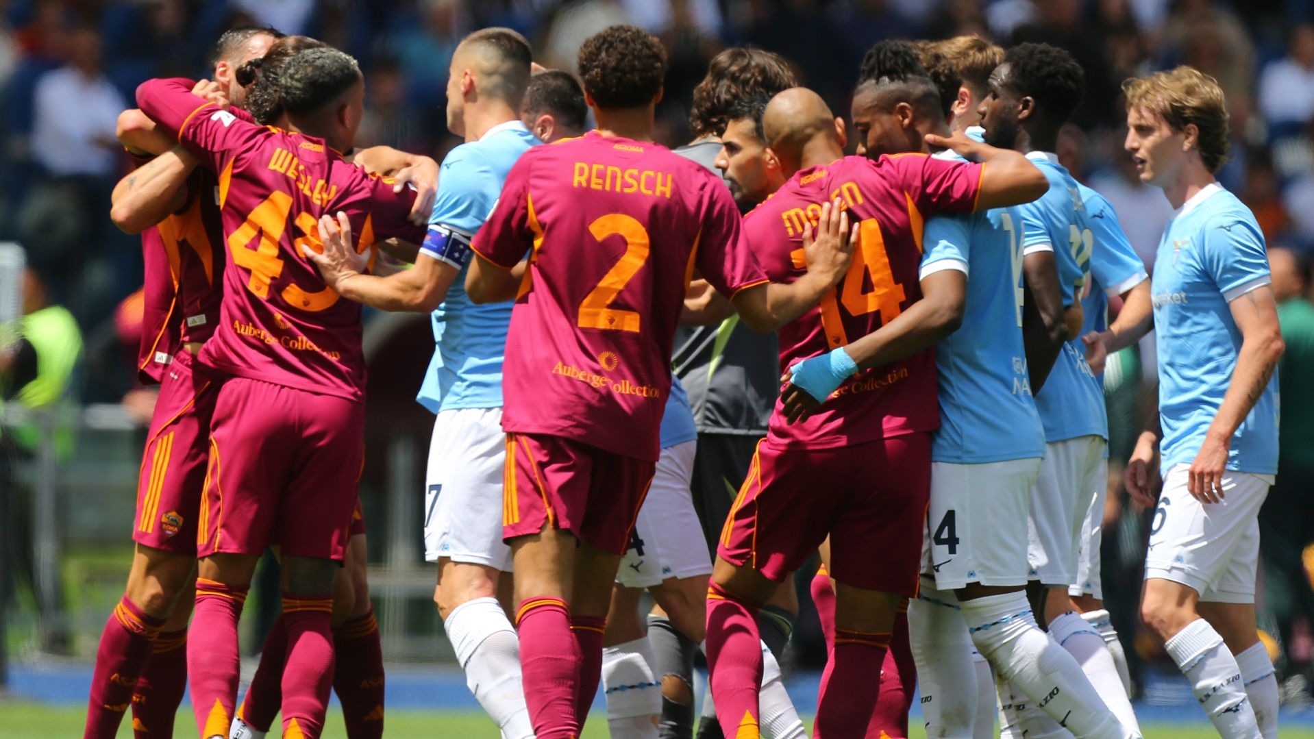 Derby Roma-Lazio: Mancini, Espulsioni E Infortuni