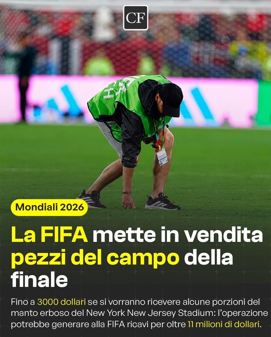 Fifa Vende Pezzi Del Campo Della Finale