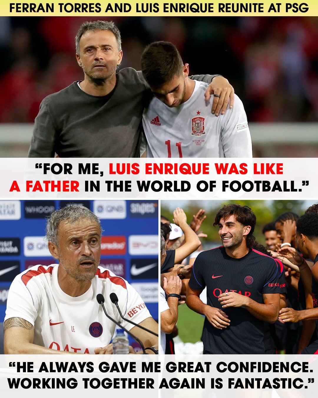 Ferran Torres Al Psg, Luis Enrique: «Una Grande Notizia»