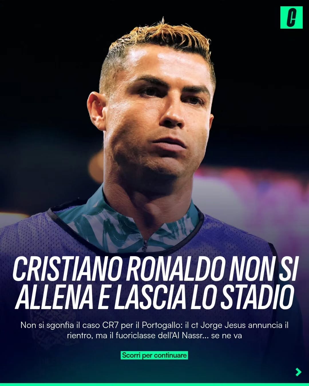 Cristiano Ronaldo Lascia Il Ritiro, Tensione In Portogallo ️